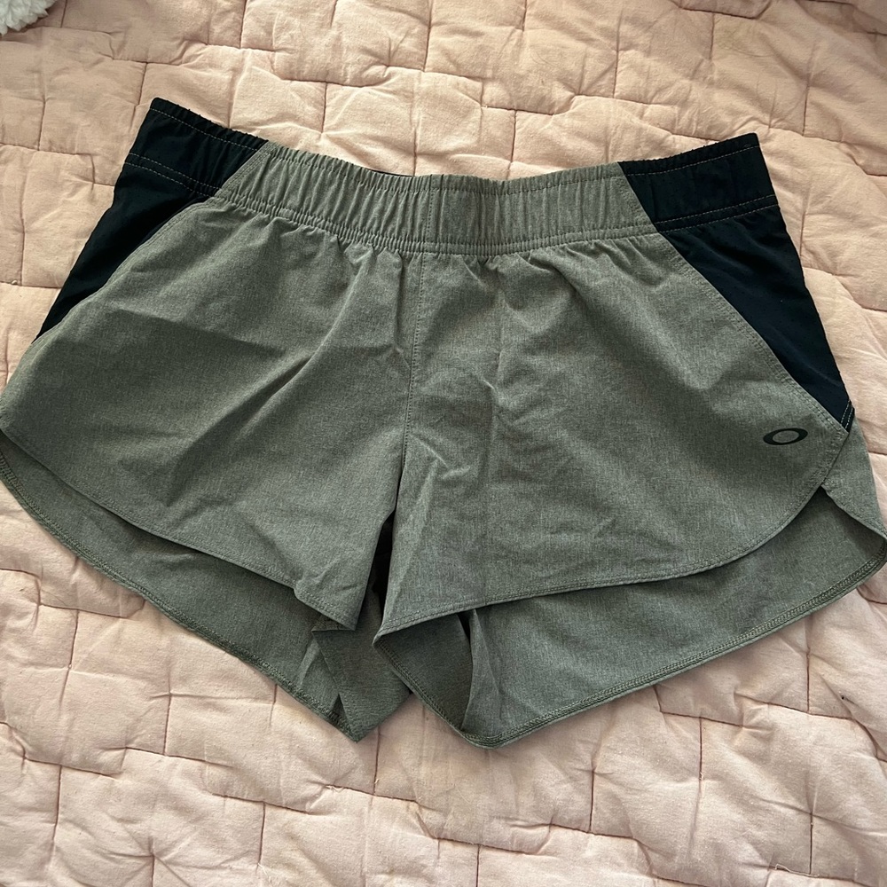 Oakley Olive Green and Black Athletic Shorts